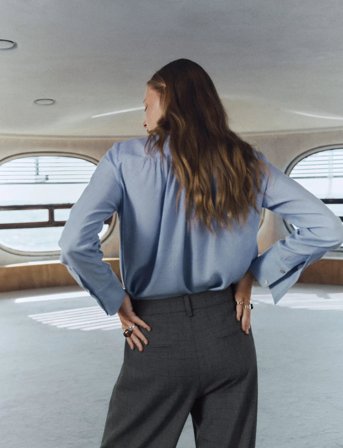 Mango Pleated Check-Print Suit Trousers - Grey - 36