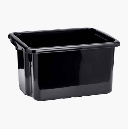 Förvaringslåda 23 liter svart