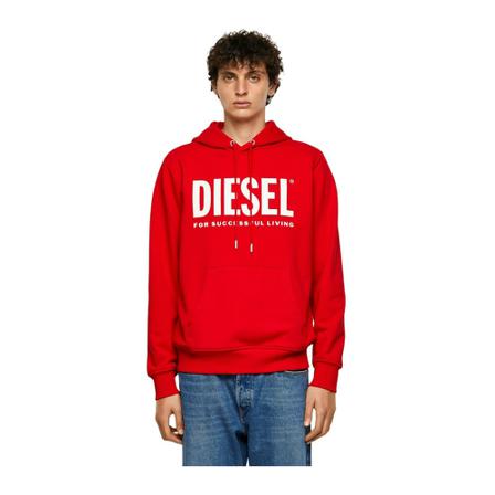 Diesel Hoodies , Rood , Heren , Maat: S