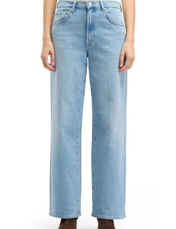 7 For All Mankind Stovepipe Straight Seabreeze - Blue - 30 x 32