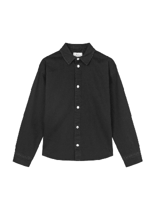 Mads Nørgaard Dyed Denim Gisla Shirt Skjortor Dam Svart 34