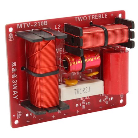Lydhøyttalerfrekvensdeler 2 høy tone 1 bass 150W 2-veis delefilter for utskifting