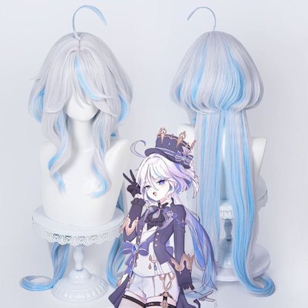 Genshin Furina/Focalors Cos Peruukki | Cosplay Peruukki