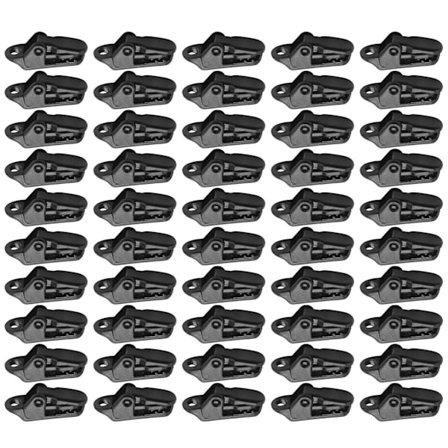 50 st segelpresenningklämmor säkrar med starkt låsgrepp för utomhuscamping, tält, markis, banderoll dra åt