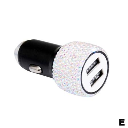 2 I 1 Dual Usb Port Snabbladdning Billaddare Safety Hammer Dia