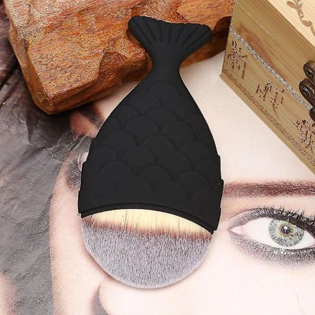 1 st Mermaid Foundation Makeup Powder Blush Kosmetisk Borste