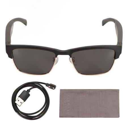 Bluetooth Bone Conduction Smart Briller IPX5 Vandtæt HD Opkald Touch Kontrol Trådløse Sportsbriller S Guld