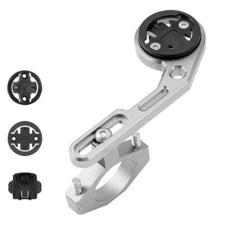 Sykkelcomputerfeste Forlenget Fremover Feste Sykkellampe Sportskamerafeste Titanfarge