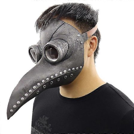 Pestdoktor Gasmaske Fugle Latex Steampunk Halloween Party Rekvisitter