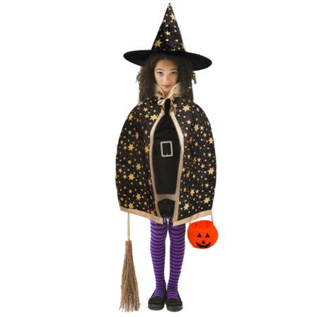 Halloween Cosplay-kostym För Barn, Rekvisita, Häxkappa