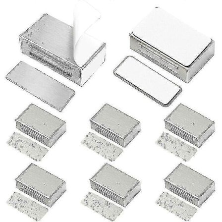 Pakke Selvklebende Skapdør Magnet Låser Magnetiske Dørlåser Oppdatert Skrueløs Ingen Boring For Kjøkkenskap Sterk Lukkemagnet For Skuff