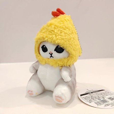 13 cm Sød Haj Kat Friturestegt Reje Kat Plysdukke Vedhæng Dukke