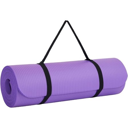 Yogamåtte | Multifunktionel ekstra tyk skumøvelsesmåtte | Udstrækning, modstandstræning og terapi – Pilates, fitnessudstyr