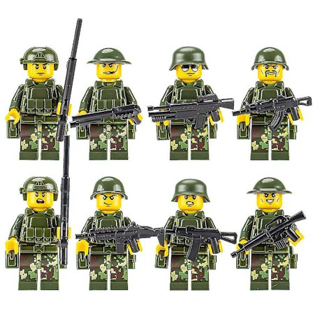 8-24 st/set Minifigur Special Forces Soldier Monterade Block Leksaker Byggstenar Barn PresentDB