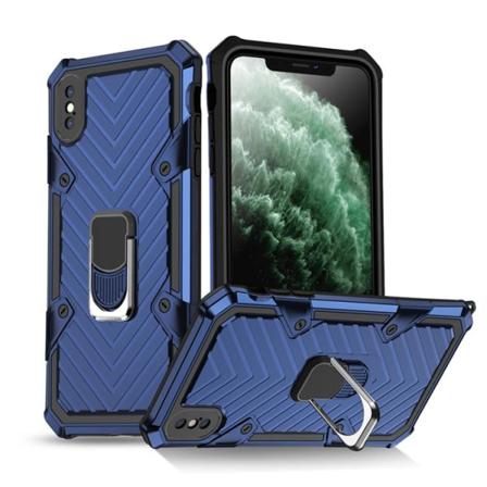 Iphone X/xs - Stöttåligt Hybrid Ring Skal Nordic Blå Blå