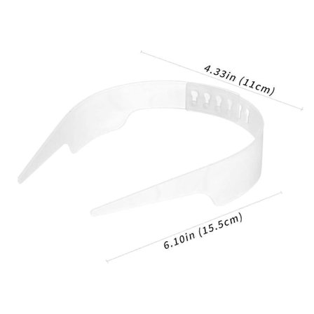 2 ST Justerbare Kraveunderstøtninger til Skjorter Pakke Kraveunderstøtninger til Mænd Kvinder Skjorte & Krave White