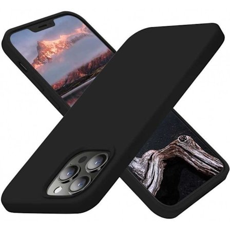 iPhone 11 Pro kuminen mattamusta silikonikuori