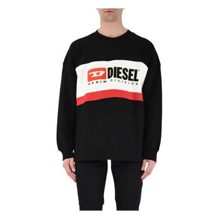Diesel S-Treapy cotton sweatshirt , Zwart , Heren , Maat: M