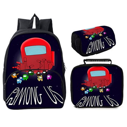Among Us School Bag Tredelad 16" Ryggsäck Style 20