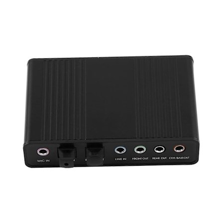 6 Kanal Lydkort USB Ekstern Digital Optisk SPDIF Lydudgang Adapter til PC