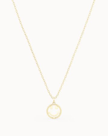 Blissful Smiley hängsmycke i 18K Gulguld