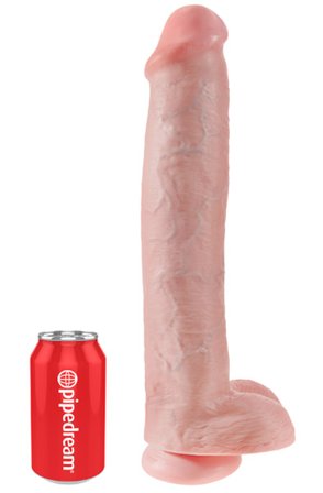 Kjøp Pipedream King Cock With Balls 38 cm - XL dildo | God pris