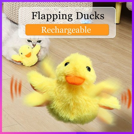 Flapping Duck Interactive Electric Bird Washable Cat Plyschleksak
