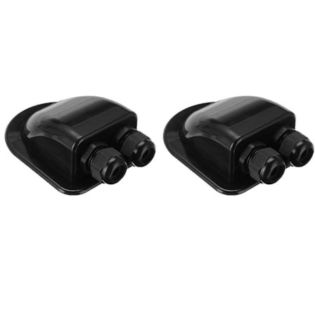 2x Taktrådgenomföring Box Solpanel Kabel Husbil Husvagn Båt-B