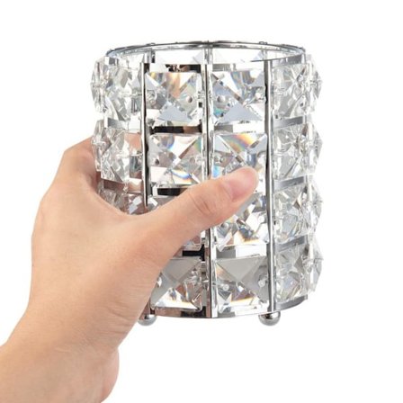 Kristall sminkborsthållare sminkbord verktyg för sminkbord