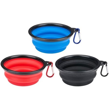 Hopfällbar matskål för husdjur