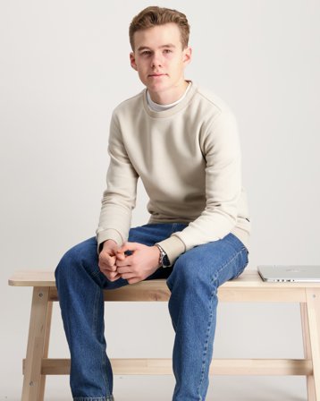 ONLY & SONS JUNIOR OSJCERES CREW NECK SWT Kremfarget Genser Gutt - Kids Brand Store