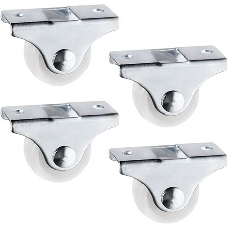 4 hurtige hjul 25 mm plast møbler erstatningshjul retningsbestemte skuffehjul