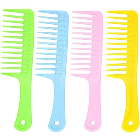 Bredtannet kam, hårbørste, bred kam, antistatisk hårkam, grov