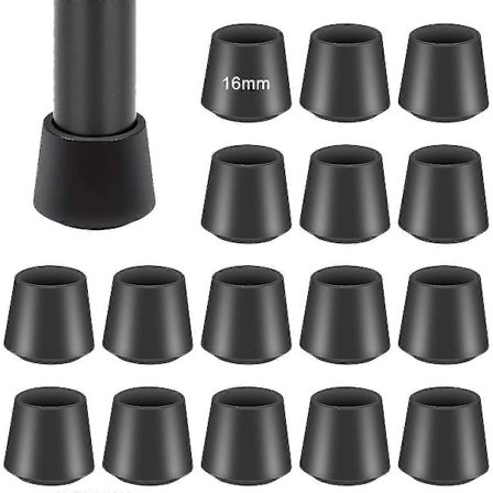 Beskyttende gummikapper til stoleben til trægulve, 16 stk-26
