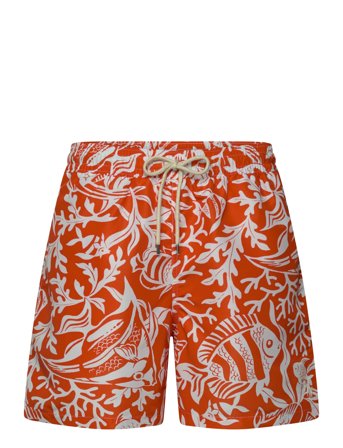 Polo Ralph Lauren 5.75-Inch Traveler Classic Swim Trunk - Orange - XS