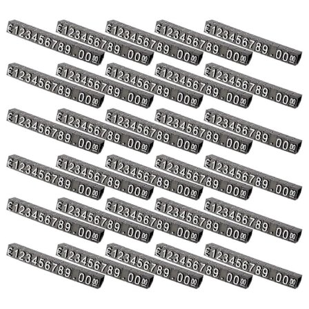 30 sett Plastkuber Prisvisningsmerker Justerbar Nummerstativ Ramme Etikett Butikk