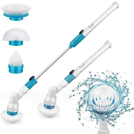 Turbo Scrub 360° Johdoton, akkukäyttöinen pyörivä sähköinen puhdistusharja_paris