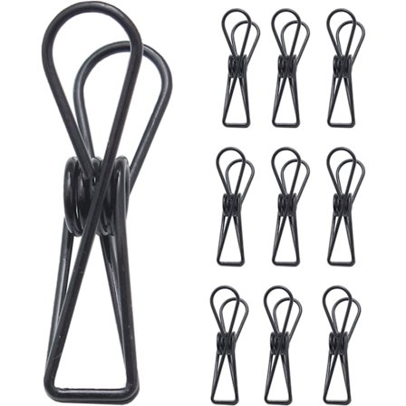 Metallfjær hul klips, metall fiskehale klesklype, allsidig bruk