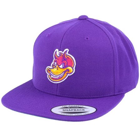 Iconic - Lila snapback Keps - Cool Duck Grin Purple Snapback @ Hatstore