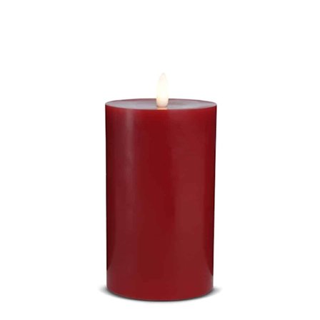 LED-ljus - 1 st. - ø7,5 x 15 cm - med 3D-låga - (flera färger)