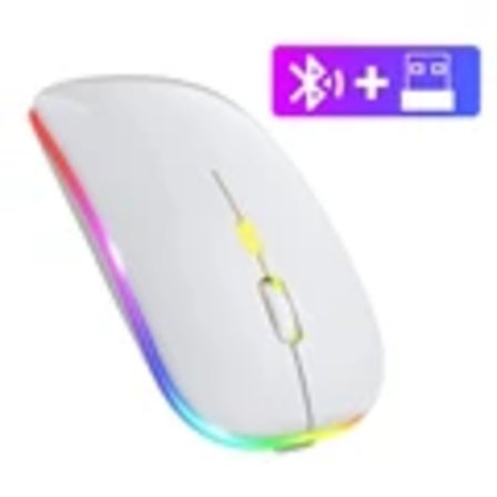 Trådlös mus 2.4Ghz Bluetooth Uppladdningsbar mus Tyst LED Bakgrundsbelyst USB Gaming Mus 1600DPI Möss för Compter PC Laptop