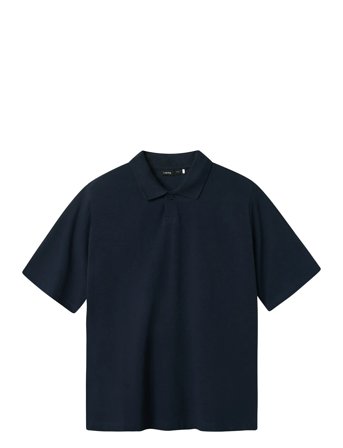 LMTD Nlmhannes Ss L Pique Polo - Navy - 170-176