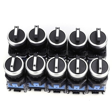 10 stk. BEM38-20X/31 22mm 3-posisjons selvlåsende roterende velgerbryter