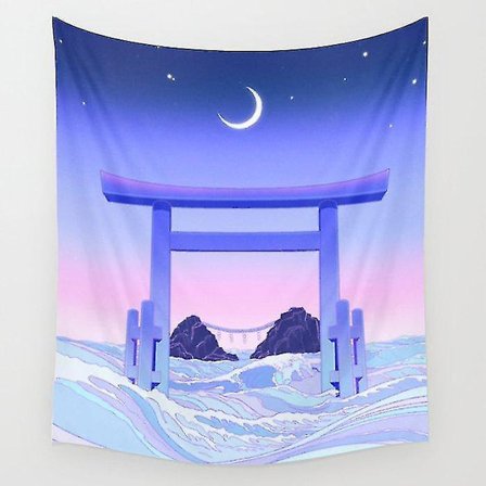 130x150cm Tokyo Väggbonad Strandhandduk Filt Yogamatta Dekoration