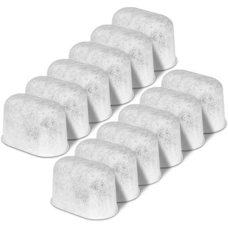 Förpackning med 12 Ersättningsvattenfilter med Aktivt Kol, Non-Woven Filter för Kaffebryggare