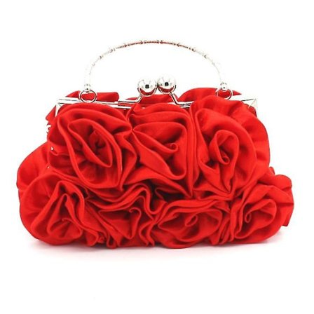 Utsökt Dam Söt Hand-i-hand Rosväska Festväska Clutch Väska Diagonal Väska