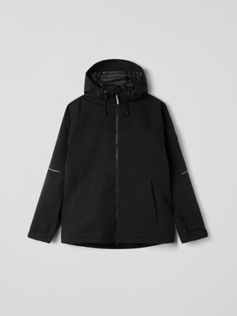 Polarn O. Pyret - Waterproof shell jacket Stormy adult - S - Childrenswear - black