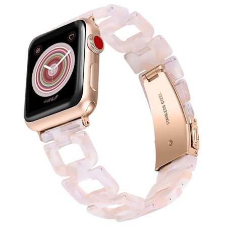 Apple Watch (41mm) elegantti hartsityylinen kellonhihna - Vaaleanpunainen Sekoitus