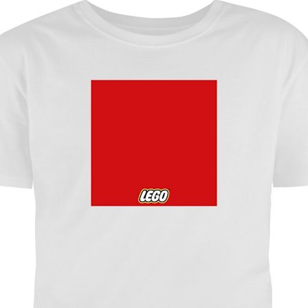Børne T-shirt | Behagelig T-shirt til Børn Lego rød gul plakat byggeklodser officiel logo legetøj retro vintage design klassisk legetøjsmærke ku