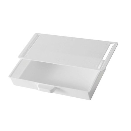 Pöydän alla oleva säilytyslaatikko, itseliimautuva, liukuva säilytyslaatikko kaappiin, toimistopöytään